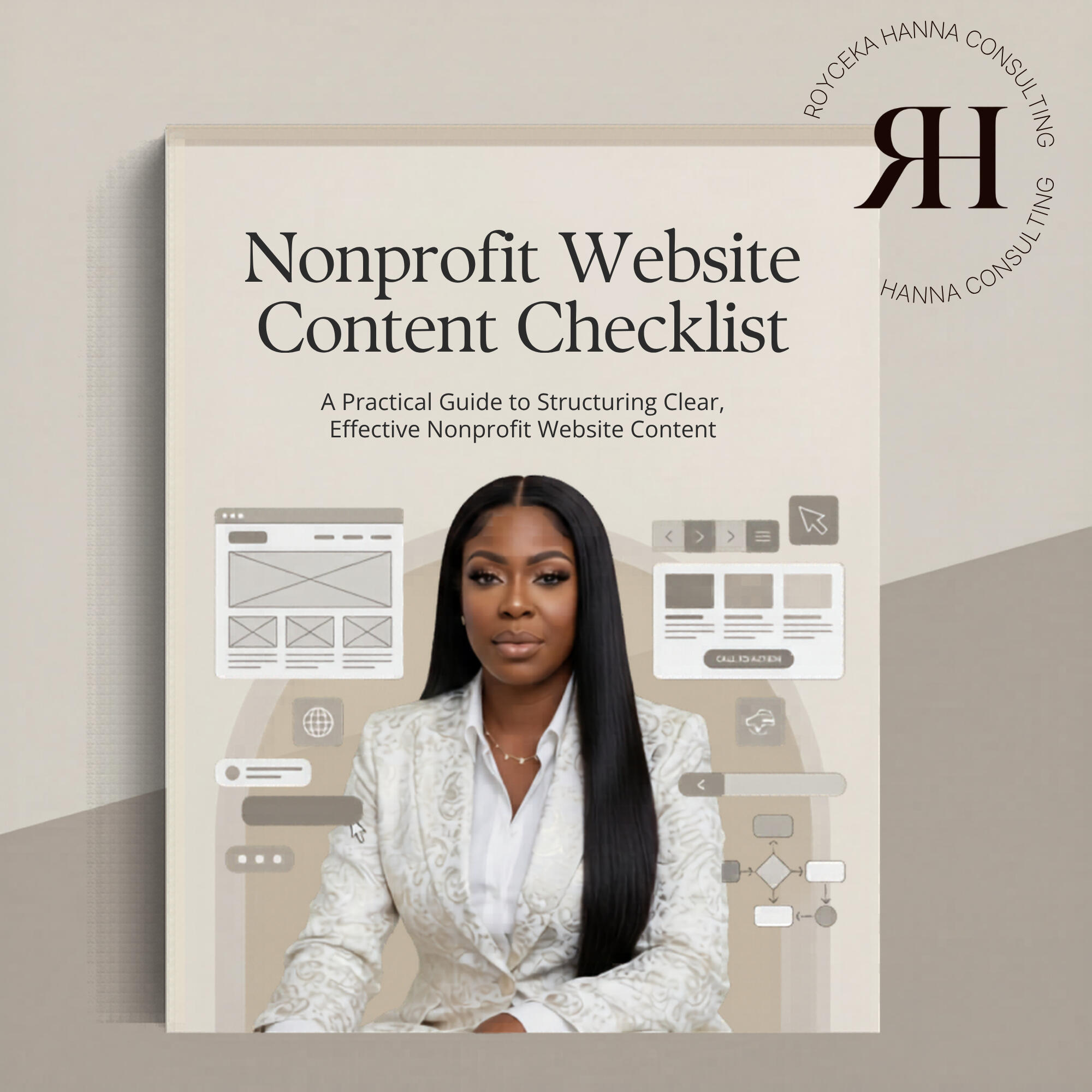 Royceka Hanna Consulting monogram logo