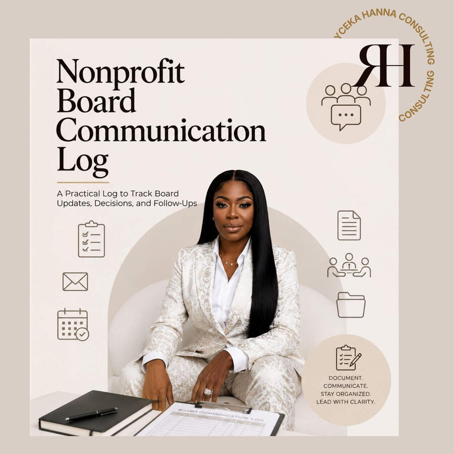 Nonprofit Board Communication Log