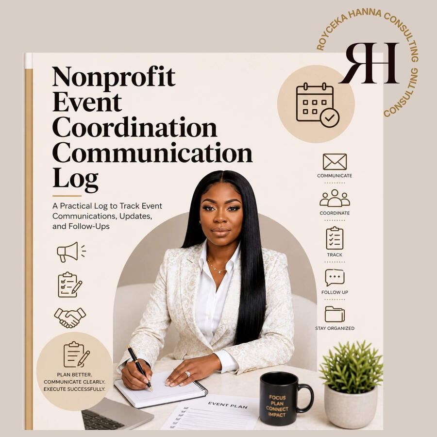 Nonprofit Event Coordination Communication Log